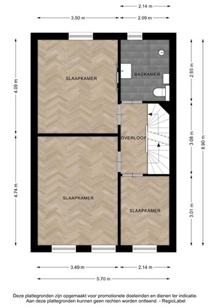 Floorplan - Nilantstraat 20, 7415 TE Deventer